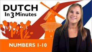 Learn Dutch - Dutch in Three Minutes - Numbers 1-10