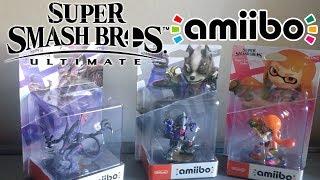 Ridley, Inkling and Wolf "Smash Ultimate" Amiibo Unboxing!