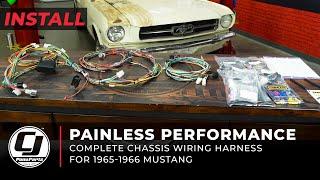 1965-1966 Mustang Install | Painless Performance Complete Chassis Wiring Harness | Project Betty