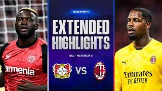 Bayer Leverkusen vs. AC Milan: Extended Highlights | UCL League Phase MD 2 | CBS Sports Golazo