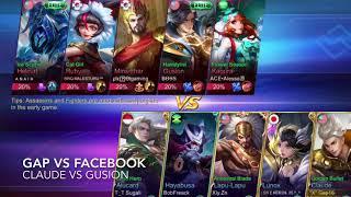 Gap vs Facebook(MYA player) Mobile Legends