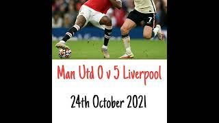 Manchester United 0 v 5 Liverpool  - All The Goals - (5Live) Radio Broadcast 24/10/2021