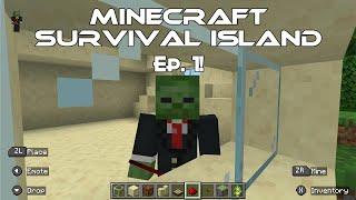 Let's Play Minecraft: Survival Island! Ep. 1
