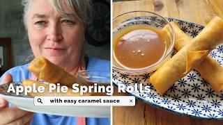 Apple Pie Spring Rolls with EASY Salted Caramel | A SHUT THE FRONT GATE RECIPE!!!