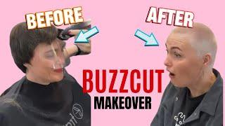 TWO GIRLS: two buzzcut makeovers