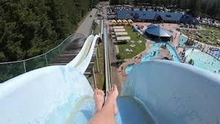 Cultus Lake Waterpark Freefall Waterslide POV, Cultus Lake, BC