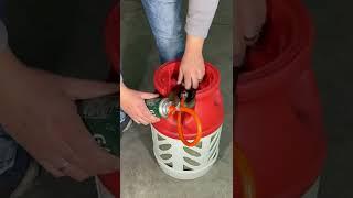 Как заправить одноразовый газовый баллон 