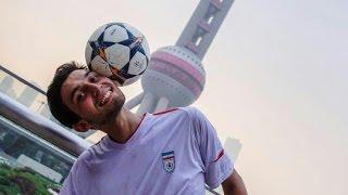 AhmadrezaFS in Shanghai - Football Freestyle SlowMotion  2016