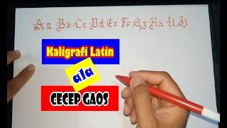 Kaligrafi Latin ala Cecep Gaos