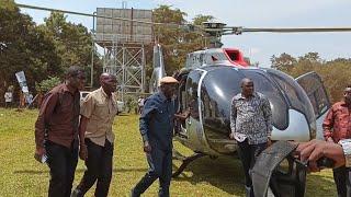 RAILA ODINGA LANDS IN SIAYA FOR FRED OMONDI'S SEND OFF