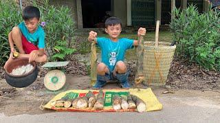 Orphan Boy: An orphan boy harvests bamboo shoots and sells them to buy rice