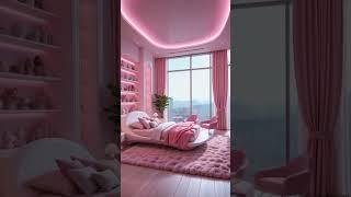 elegant pink bedroom  #dreamhouse #bedroom  #aestheticroomdecor