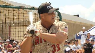 Exclusive: Jose Canseco puts on a show in Rockford, mashing home runs into the Rock River