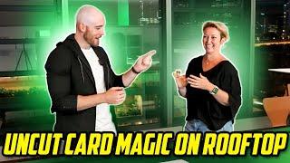 Uncut Card Magic On Rooftop! #uncutcardmagic