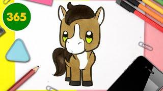 COME DISEGNARE CAVALLO KAWAII - Come disegnare animali