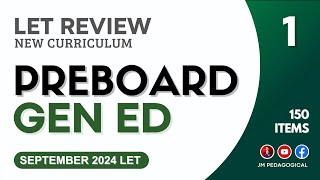 PREBOARD General Education 1 | LET Review