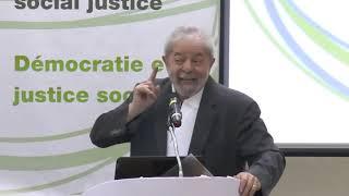 Palestra de Lula no Seminário Democracia e Justiça Social !!