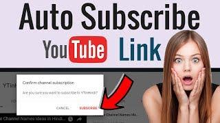 How to Make Subscribe link for Youtube Channel [Hindi]