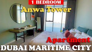 Inside 1 bedroom apartment in Anwa Tower Dubai Maritime City