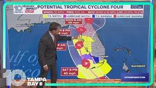 Tracking the Tropics: Tropical storm watch issued for the Tampa Bay area | Noon Friday, Aug. 2