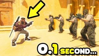 0.1 SECONDS FASTEST ROUND! - CS2 BEST MOMENTS