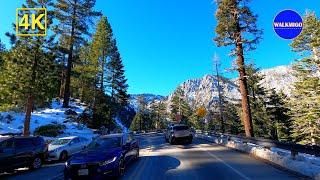 South Lake Tahoe - 4K Driving Tour   | Winter Season in Lake Tahoe | California | Nevada