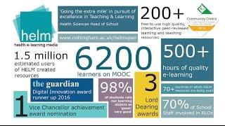 The Health E learning and Media HELM team, University of Nottingham