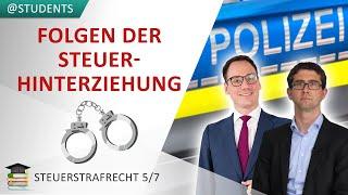 Folgen der Steuerhinterziehung: Steuernachzahlung, Zinsen, Haftstrafe | Steuerstrafrecht 5/7