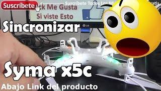 como sincronizar control remoto quadcopter syma x5c explorers