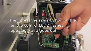 Gate Opener Tutorial: Remote Control  Learning & Delete