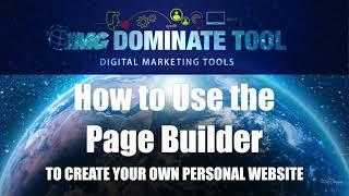 IMG Dominate Tool Training (BASIC TUTORIAL PAGE BUILDER)