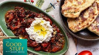 Confit Tomatoes with Garlic Flatbread | The Good Stuff with Marg Berg