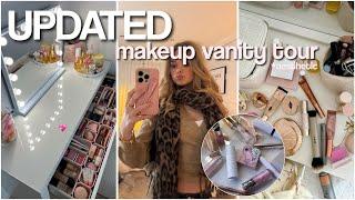 UPDATED MAKEUP VANITY TOUR!! *aesthetic ‍️