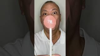  ASMR DUM DUMS LOLLIPOP CANDY STRAWBERRY MILKSHAKE FLAVOR AND EATING SOUNDS #shorts