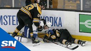 All Big Hits & Scrums From Physical Game 2 Between Maple Leafs And Bruins