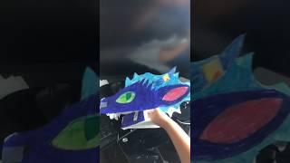 Quick Paper Dragon Puppet Tutorial #youtubeshorts #gametv #papercraft #youtube #shorts #youtubeshort