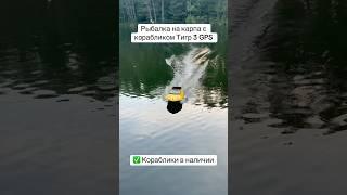 Дозакорм рабочей точки карповым корабликом Тигр 3  #рыбалканакарпа с #корабликдлярыбалки Тигр