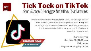 Activists, lawyers, and journalists discuss the TikTok ban at the UChicago Institute of Politics