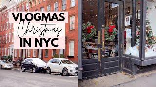 VLOGMAS Day 22: Christmas in NEW YORK! Snow Day, West Village, Packing