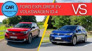 Ford Explorer EV vs Volkswagen ID.4 | 2024 | Detailed Comparison of Specs, Dimensions and Prices