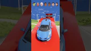 Cristianol Ronaldo Vs  Lionel Messi Jump Challenge  Beamng.Drive #shorts