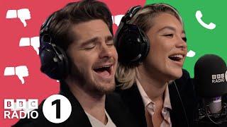 You HATE labradors?! Florence Pugh and Andrew Garfield play Unpopular Opinion