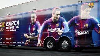 The Barça bus is getting ready for the U.S. Tour