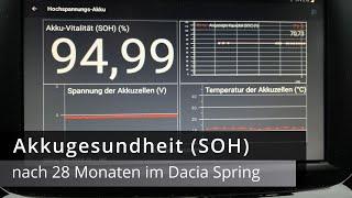 Dacia Spring - Akkugesundheit nach über 2 Jahren!