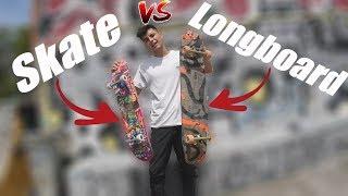 TRUCOS de SKATE con un LONGBOARD?! *SKATER vs STREET LONGBOARDER*