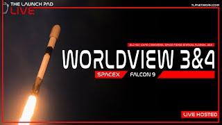 LIVE! SpaceX WorldView 3 & 4 Launch