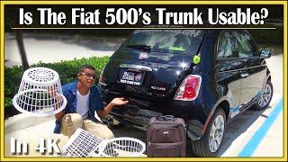 2017 - 2019 Fiat 500 | Cargo Space (DETAILED) Review in 4K! | How Much Stuff Can Fit In That Trunk?