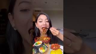 glenca chysara Mukbang Mie Letek #shortsvideo #shortsfeed #shorts