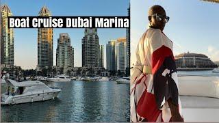 Dubai Yacht Cruise  Boat Cruise Dubai Marina  Vlogmas 2021 Day 7