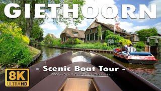 Giethoorn Scenic Boat Tour with ambient Sounds 8K